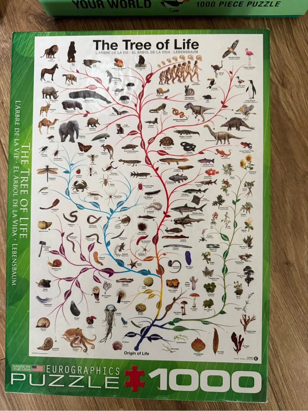 3 puzzles National Parks 500-Piece Puzzle - Tree of Life 1000 your world 1000